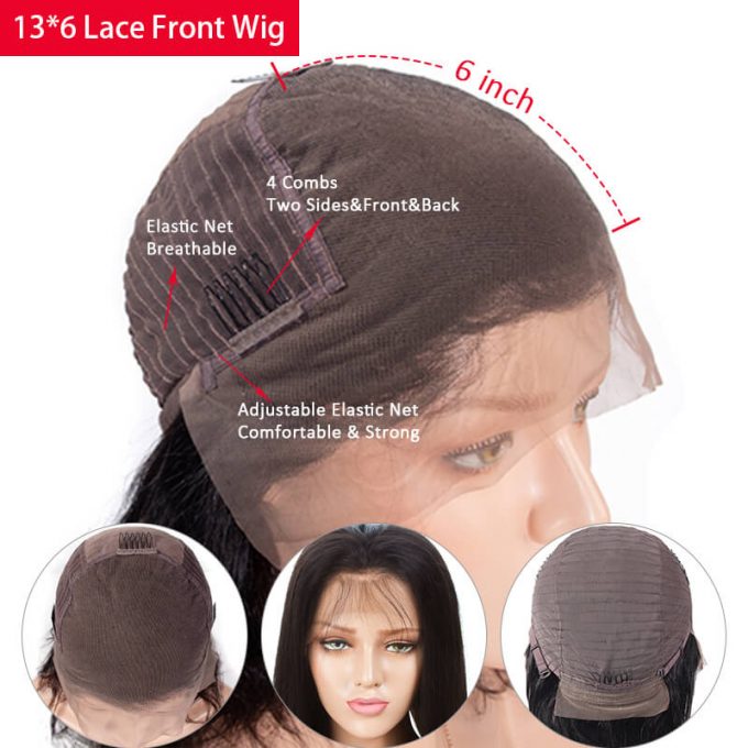 Deep Part 13x6 Lace Front Wig Cap Construction